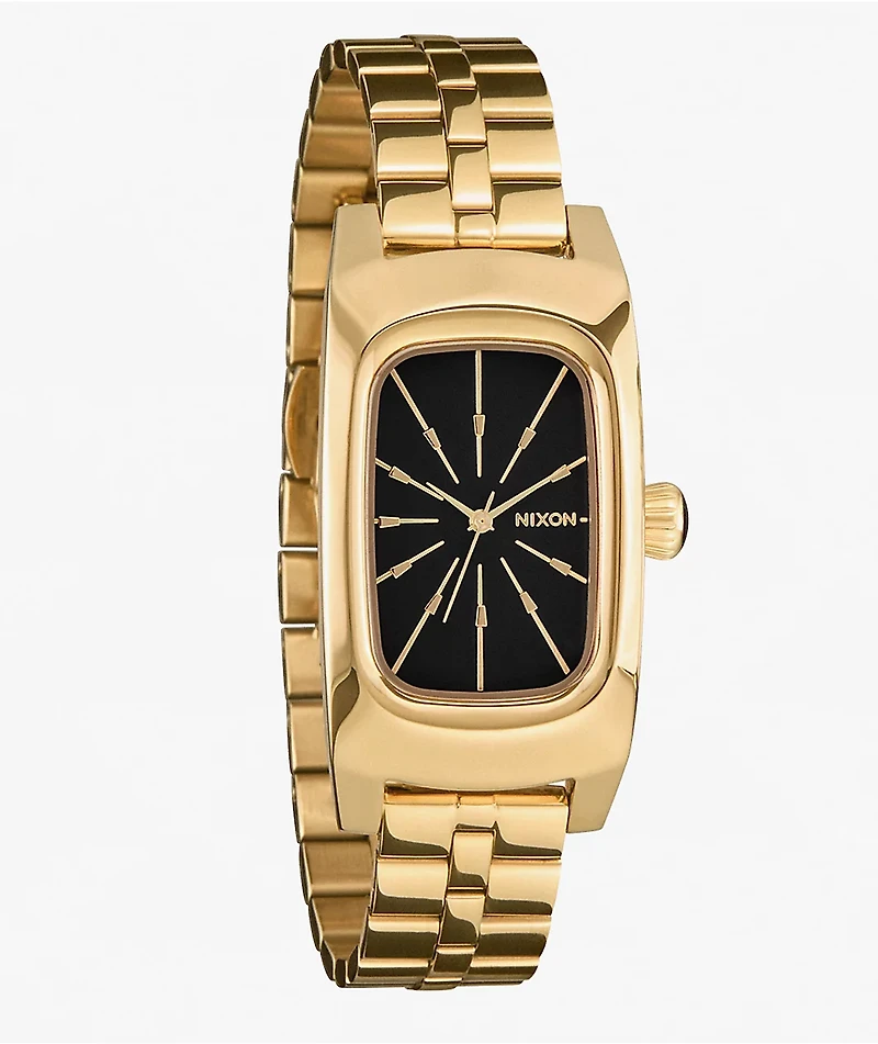 Nixon Frankie Mid Century, Gold & Black Analog Watch
