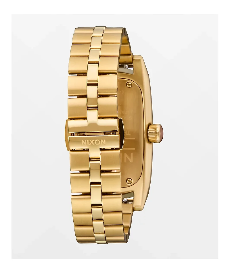 Nixon Frankie Mid Century, Gold & Cognac Analog Watch