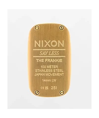 Nixon Frankie Mid Century, Gold & Cognac Analog Watch