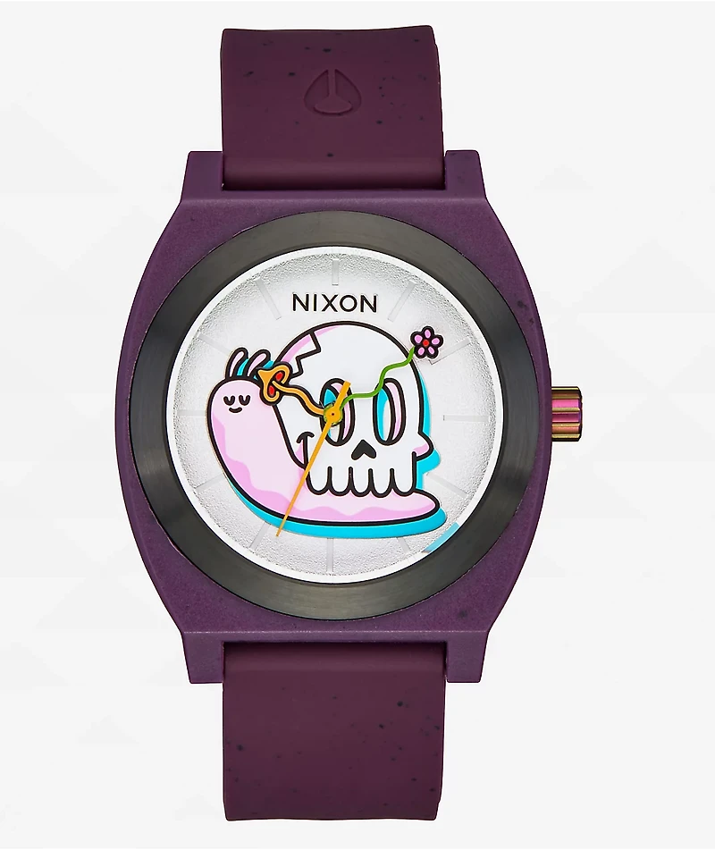 Nixon Hannah Eddy Time Teller OPP Purple Analog Watch