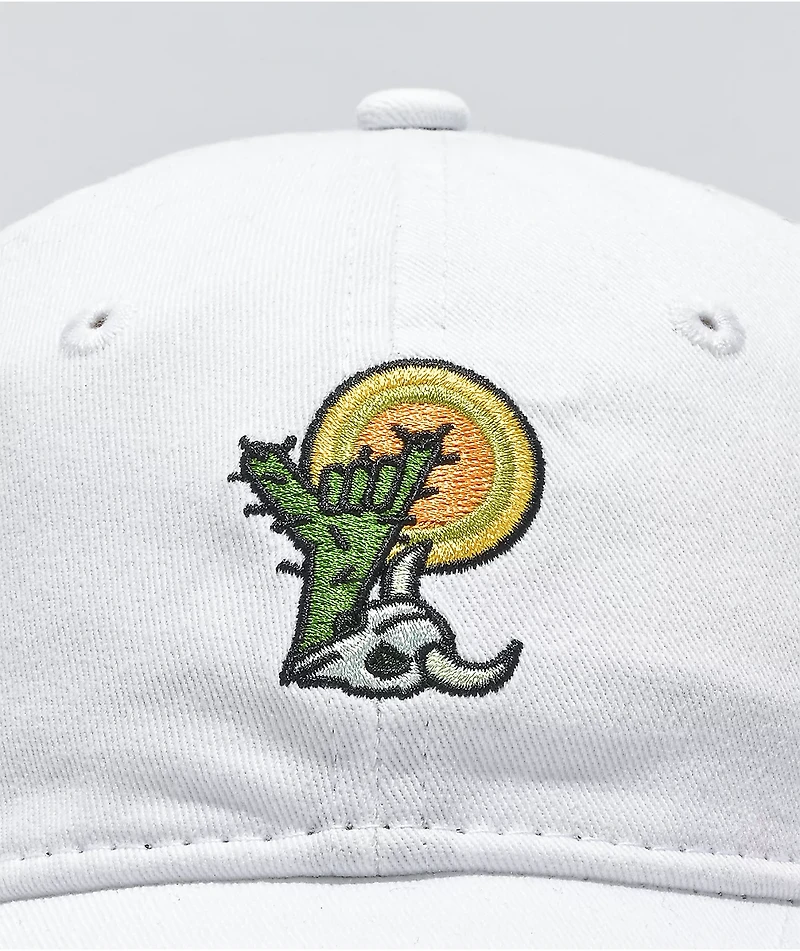 Nixon Long Trip White Strapback Hat
