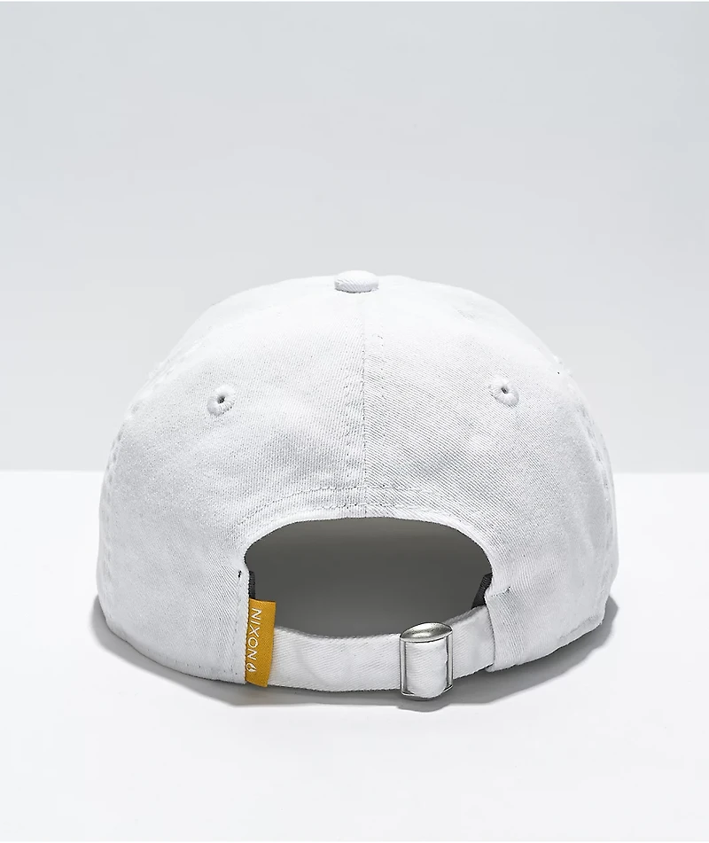 Nixon Long Trip White Strapback Hat