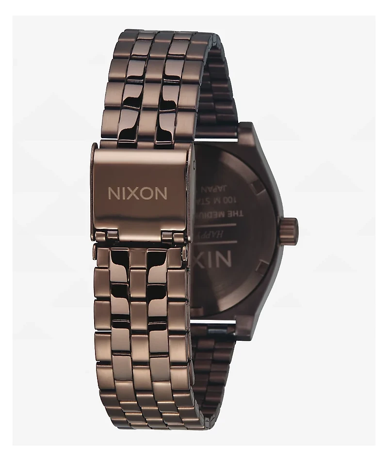 Nixon Medium Time Teller Chocolate & Black Coffee Analog Watch