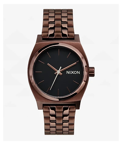 Nixon Medium Time Teller Chocolate & Black Coffee Analog Watch