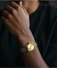 Nixon Medium Time Teller Gold Analog Watch