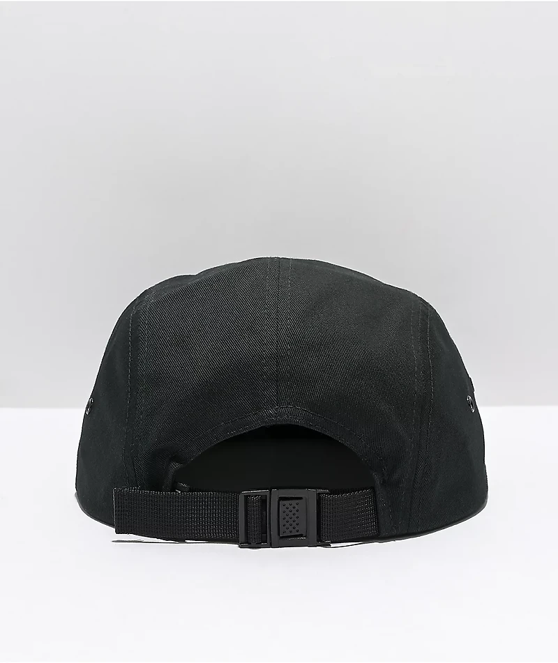 Nixon Mikey Black 5 Panel Snapback Hat