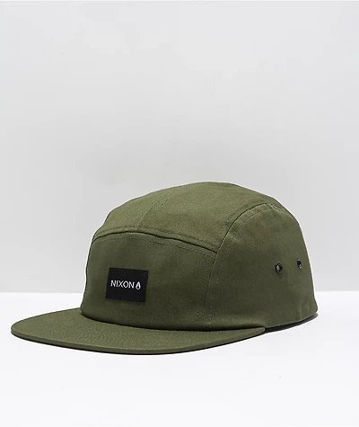 Nixon Mikey Olive 5 Panel Snapback Hat