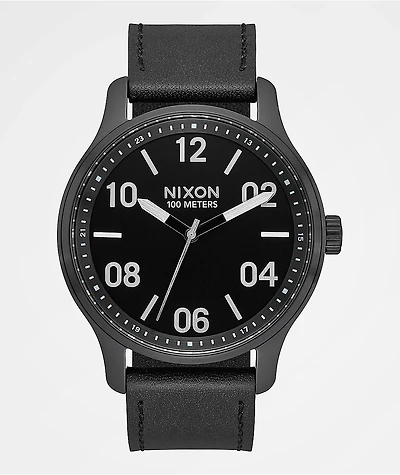 Nixon Patrol Black & Silver Analog Watch