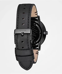 Nixon Porter Leather All Black Analog Watch