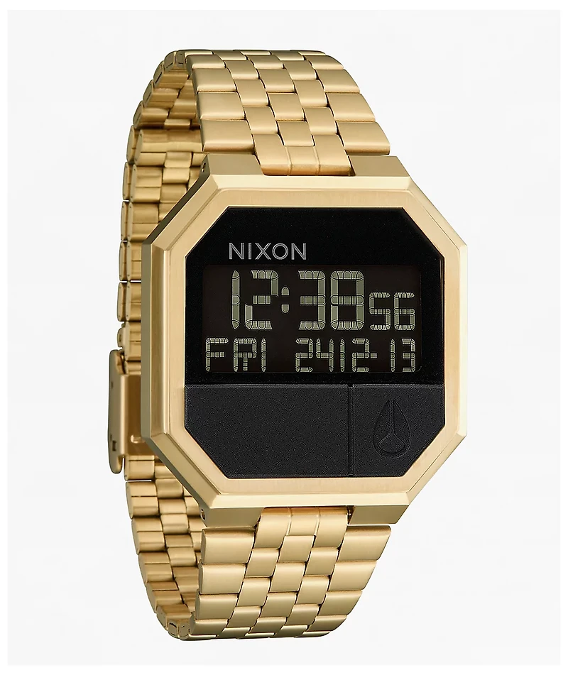 Nixon Re-Run All Gold Digital Watch