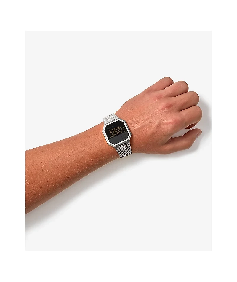 Nixon Re-Run Silver Digital Watch