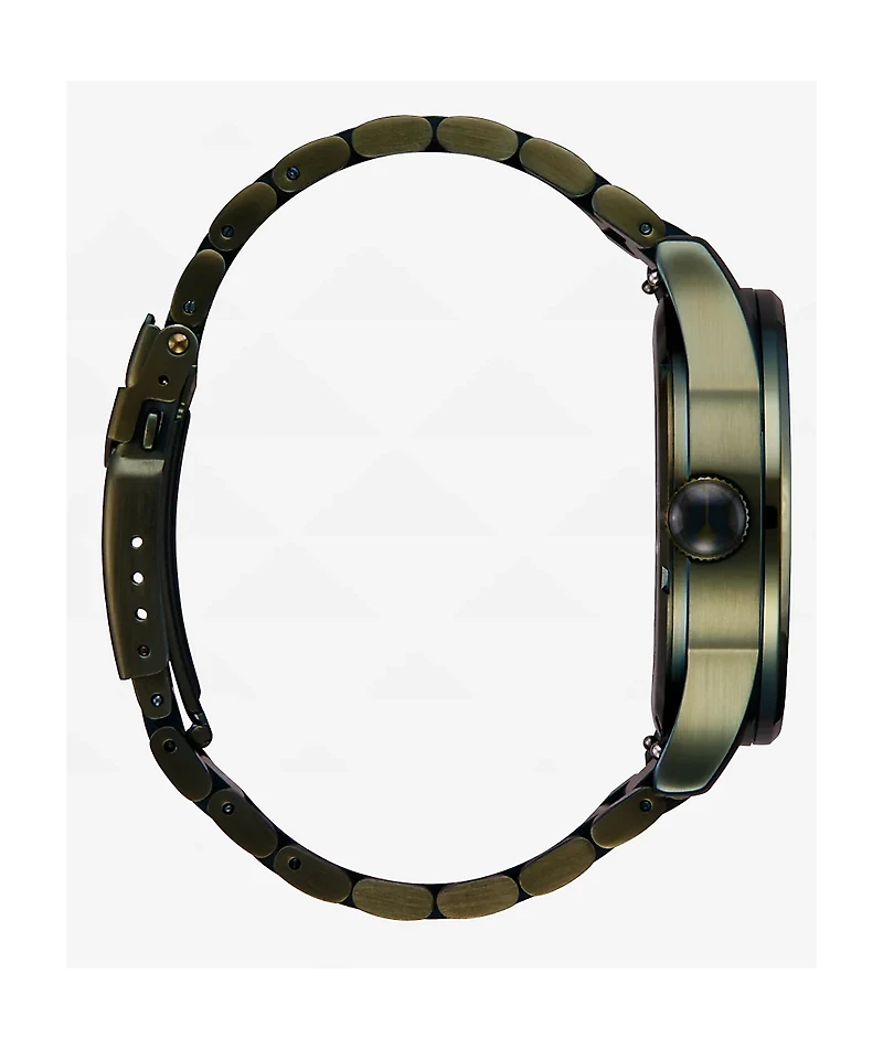 Nixon Sentry Dark Olive & Black Analog Watch
