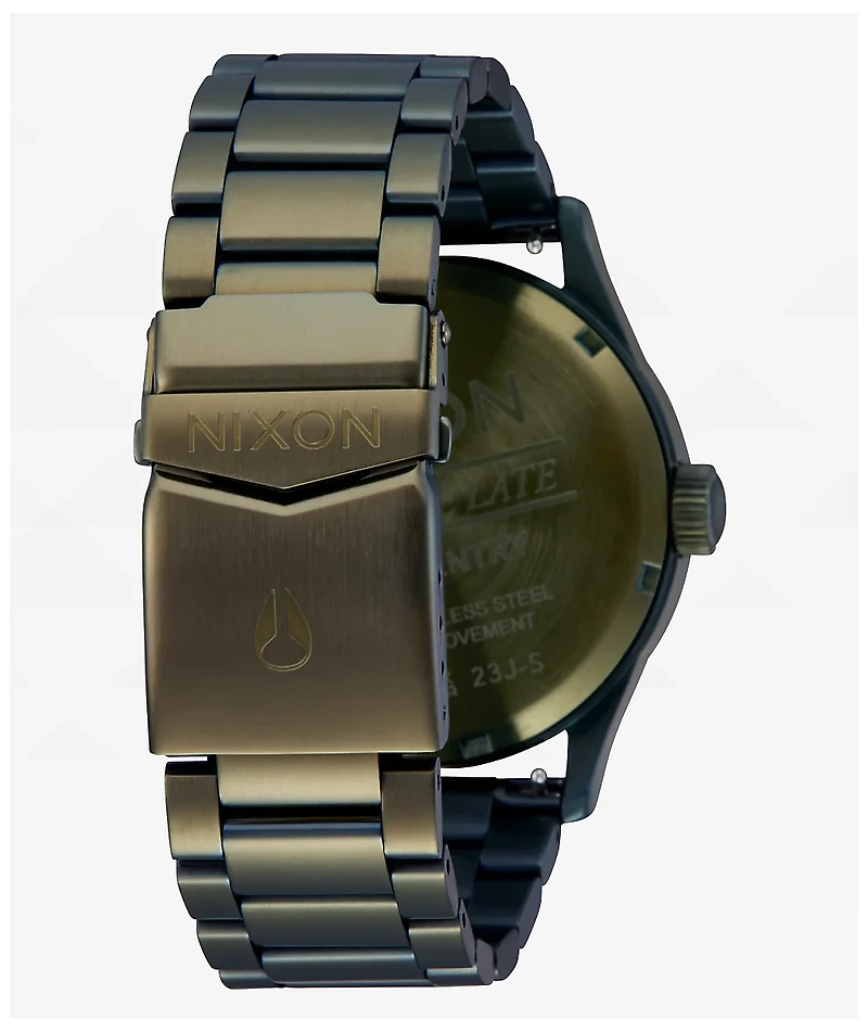 Nixon Sentry Dark Olive & Black Analog Watch