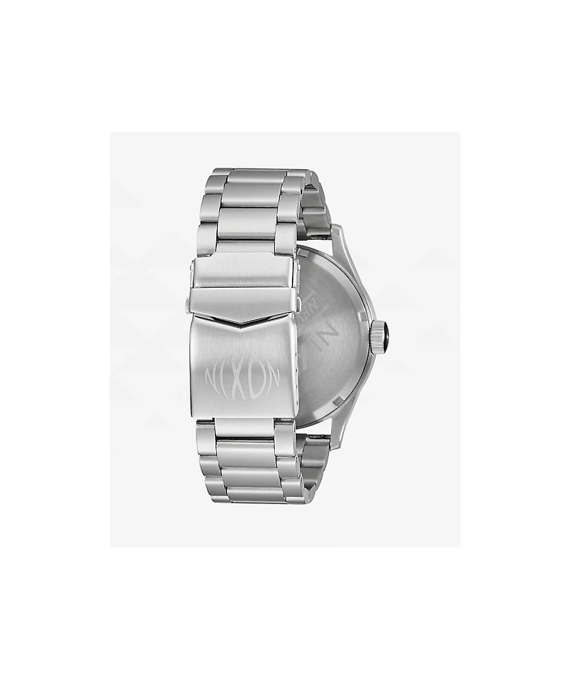 Nixon Sentry Fisheye Silver & Polar Blue Analog Watch