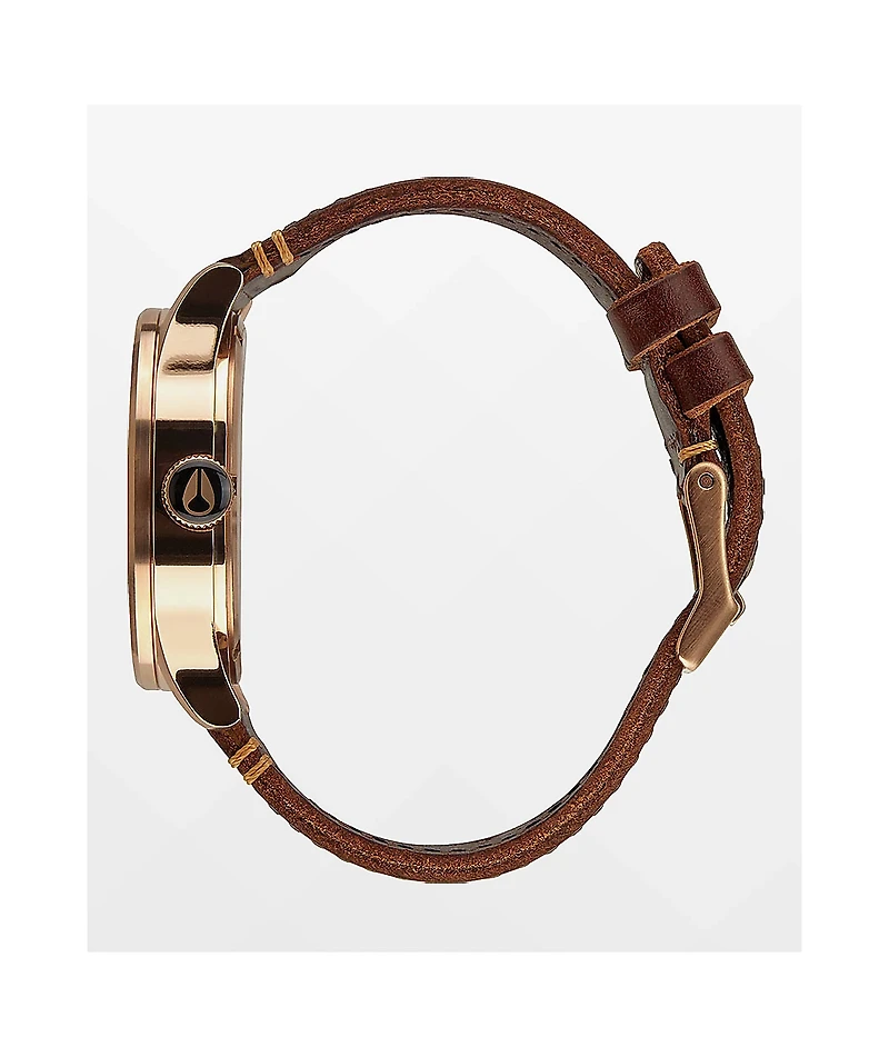 Nixon Sentry Leather Analog Watch