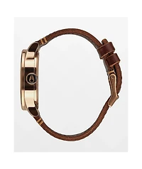 Nixon Sentry Leather Analog Watch