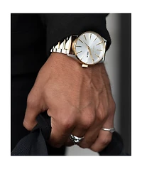 Nixon Sentry SS Gold & Silver Analog Watch