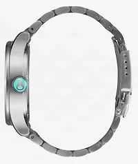 Nixon Sentry Silver & Turquoise Analog Watch