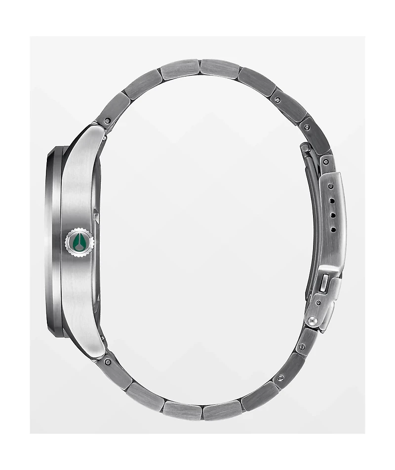 Nixon Sentry Solar Silver & Jasper Analog Watch