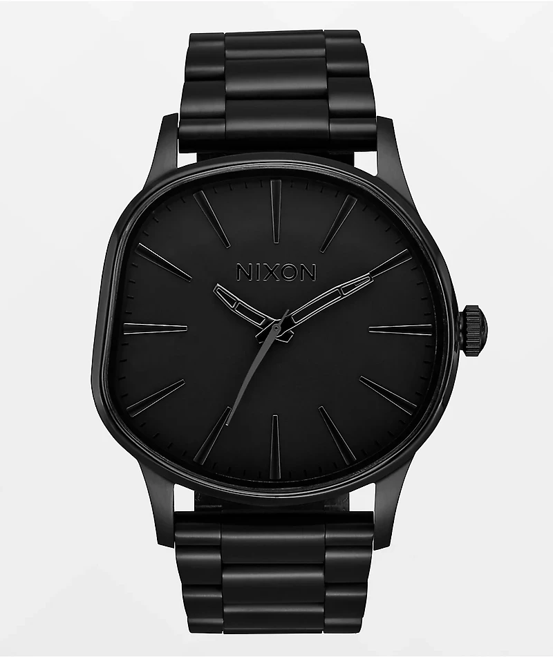 Nixon Sentry Wobble All Black Analog Watch