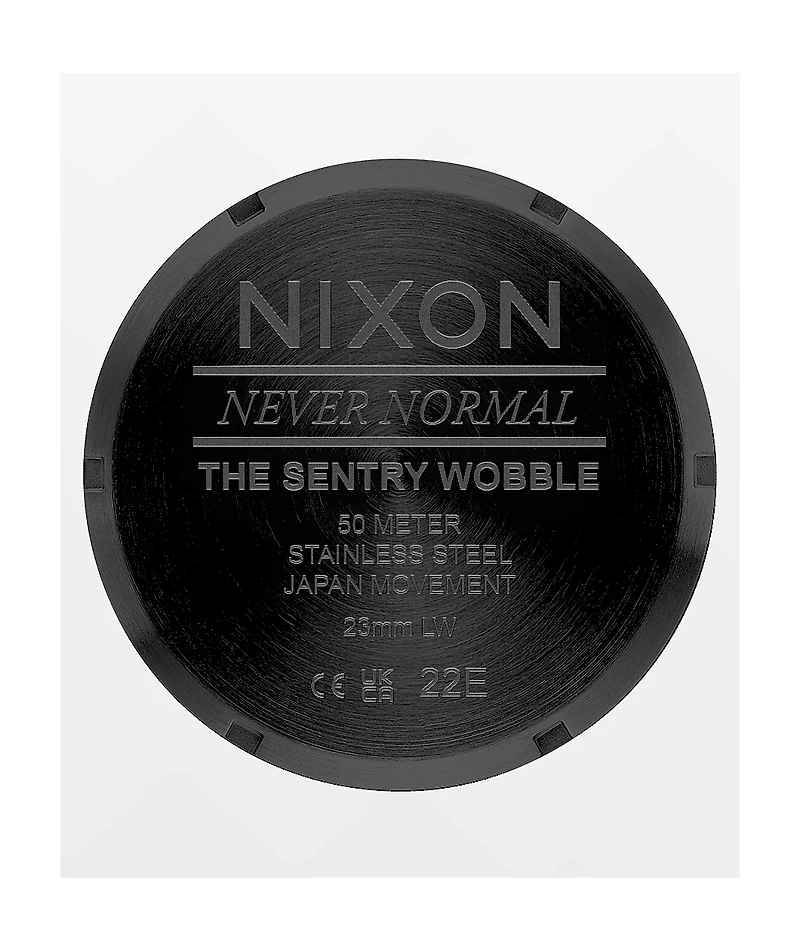 Nixon Sentry Wobble All Black Analog Watch