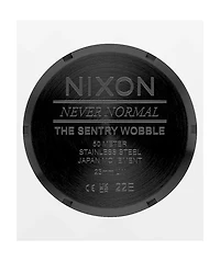 Nixon Sentry Wobble All Black Analog Watch