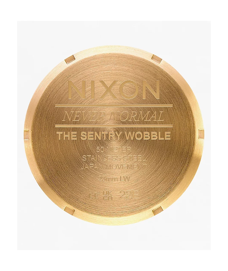 Nixon Sentry Wobble All Gold Analog Watch