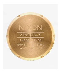 Nixon Sentry Wobble Dim Gold & Black Analog Watch