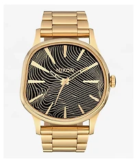Nixon Sentry Wobble Dim Gold & Black Analog Watch
