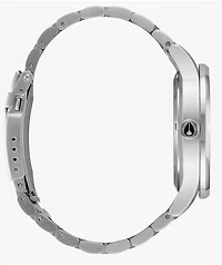 Nixon Sentry Wobble Silver & Black Sunray Analog Watch