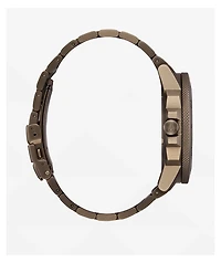 Nixon Smyth 44 Khaki & Red Analog Watch