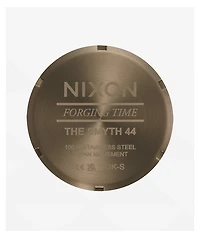 Nixon Smyth 44 Khaki & Red Analog Watch