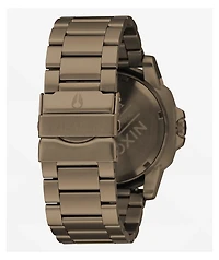 Nixon Smyth 44 Khaki & Red Analog Watch
