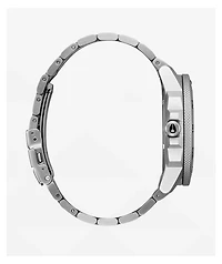 Nixon Smyth 44 Silver & Black Analog Watch