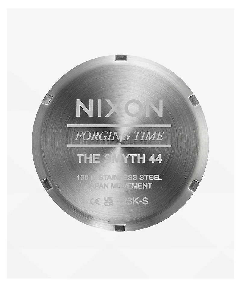 Nixon Smyth 44 Silver & Black Analog Watch