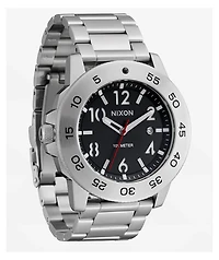 Nixon Smyth 44 Silver & Black Analog Watch