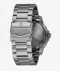 Nixon Smyth 44 Silver & Tunnel Black Ombre Analog Watch