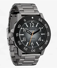 Nixon Smyth 44 Silver & Tunnel Black Ombre Analog Watch