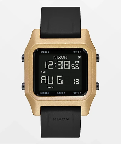 Nixon Staple Black & Gold Digital Watch