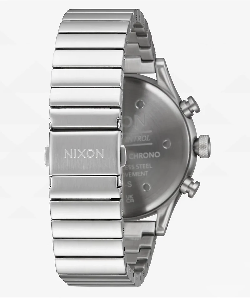 Nixon Station Chrono Silver & Indigo Analog Watch