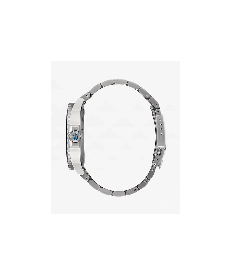 Nixon Stinger 44 Silver, Byron Blue, & Green Analog Watch