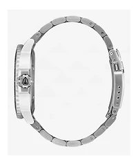 Nixon Stinger 44 Silver & Black Solar Analog Watch