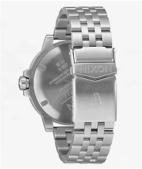 Nixon Stinger 44 Silver & Black Solar Analog Watch