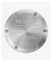Nixon Stinger 44 Silver & Coral Analog Watch