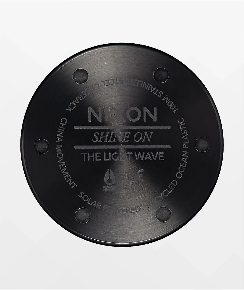 Nixon The Light-Wave All Black Analog Watch