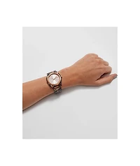 Nixon Time Teller Acetate Pink Tortoiseshell Analog Watch