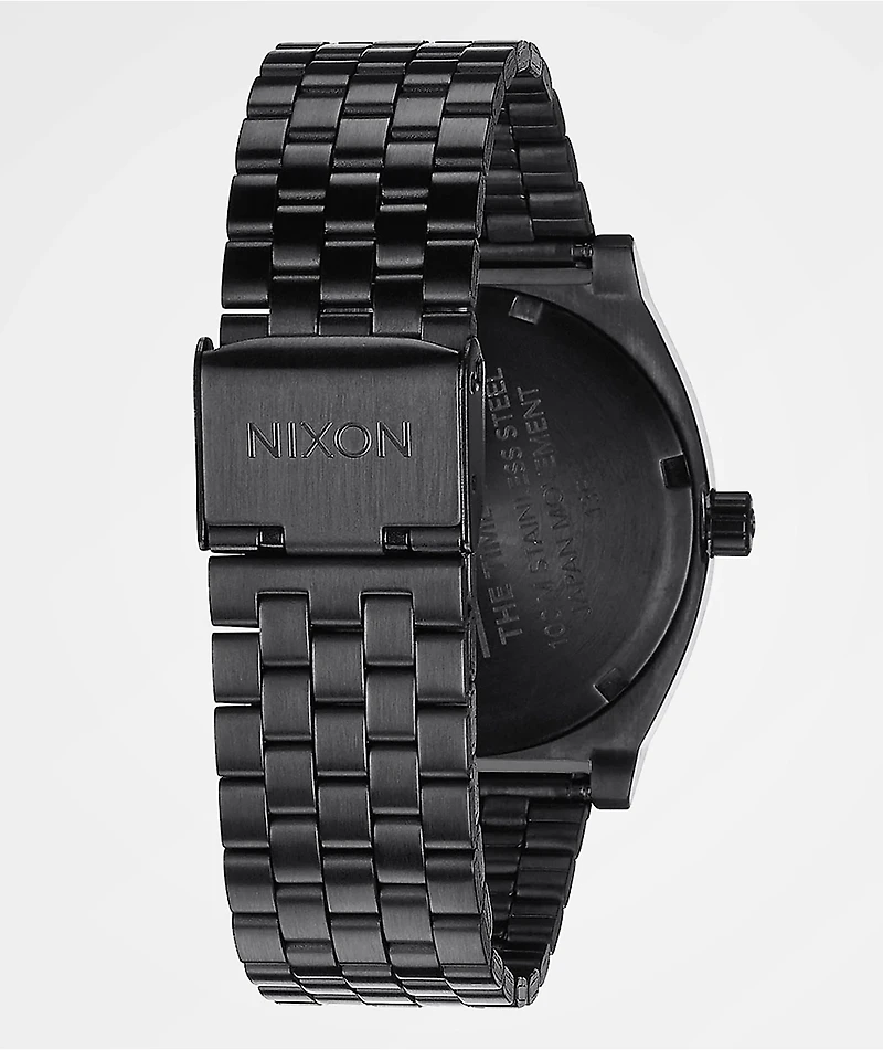 Nixon Time Teller All Black & Rose Gold Watch