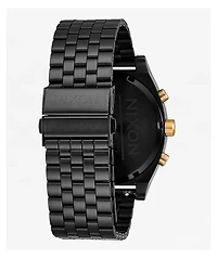 Nixon Time Teller Chrono Black & Gold Analog Watch