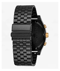 Nixon Time Teller Chrono Black & Gold Analog Watch