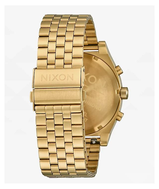 Nixon Time Teller Solar Gold Black Analog Watch MainPlace Mall